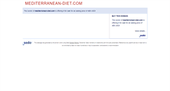 Desktop Screenshot of mediterranean-diet.com